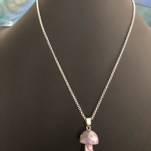 Amethyst Mushroom Necklace - Picture 6 of 7